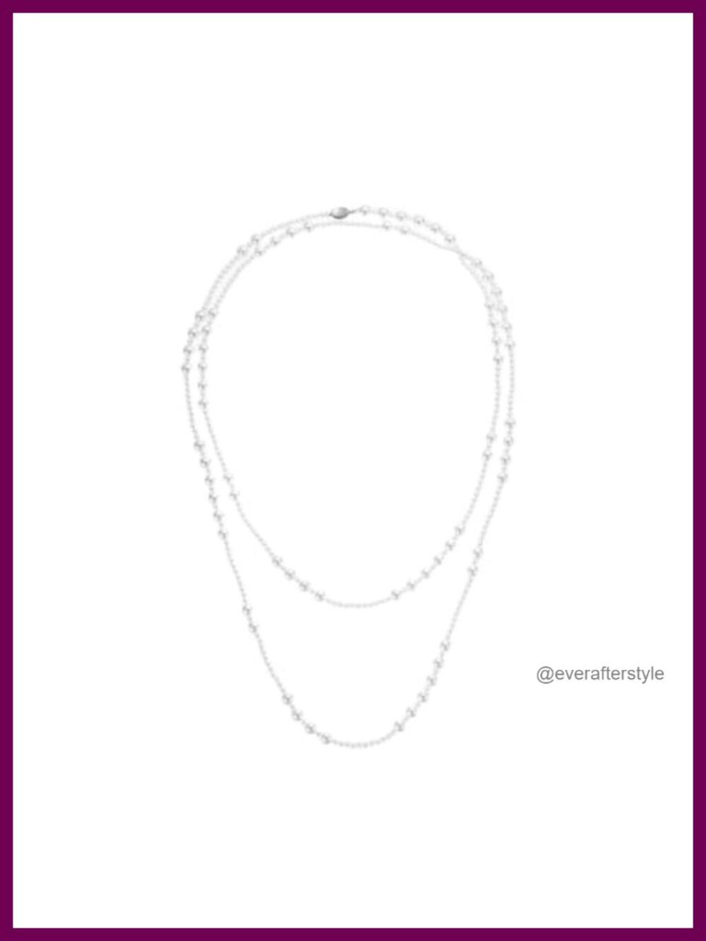 Long Shell Pearl Strand Necklace 63 Inch Layerable Classic Jewelry
